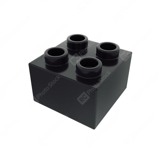 Plastic building block in black color isolated on white background  : Stock Photo or Stock Video Download rcfotostock photos, images and assets rcfotostock | RC-Photo-Stock.: