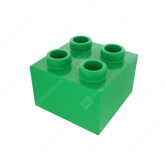 Plastic building block in green color isolated on white background  : Stock Photo or Stock Video Download rcfotostock photos, images and assets rcfotostock | RC Photo Stock.: