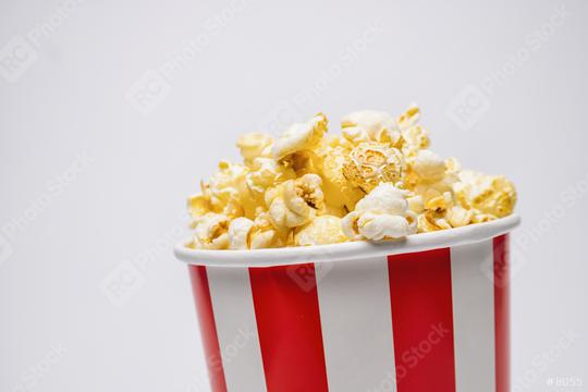 popcorn in a box with copy space  : Stock Photo or Stock Video Download rcfotostock photos, images and assets rcfotostock | RC Photo Stock.: