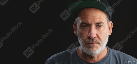 portrait of a modern authentic mature man on black background  : Stock Photo or Stock Video Download rcfotostock photos, images and assets rcfotostock | RC Photo Stock.: