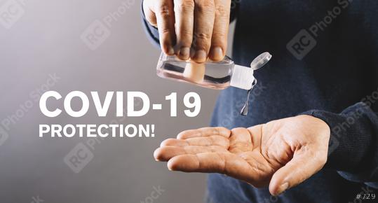 Pouring disinfection gel on hands as COVID-19 Protection. Hand sanitizer alcohol gel rub clean hands hygiene prevention of coronavirus virus outbreak.   : Stock Photo or Stock Video Download rcfotostock photos, images and assets rcfotostock | RC Photo Stock.: