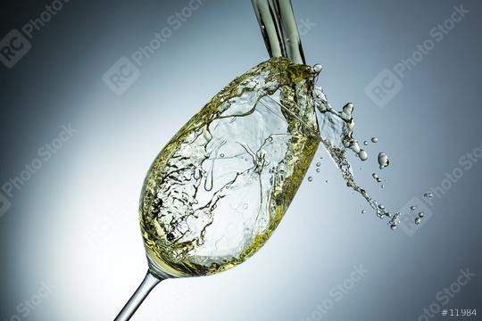 pouring white wine in a glass  : Stock Photo or Stock Video Download rcfotostock photos, images and assets rcfotostock | RC Photo Stock.: