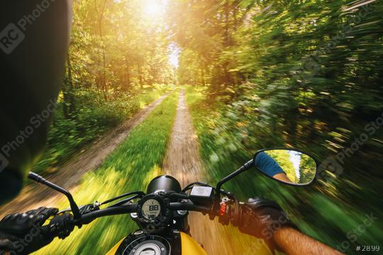 POV shot of young man riding on a motorcycle at tour in the forest. copyspace for your individual text.  : Stock Photo or Stock Video Download rcfotostock photos, images and assets rcfotostock | RC Photo Stock.: