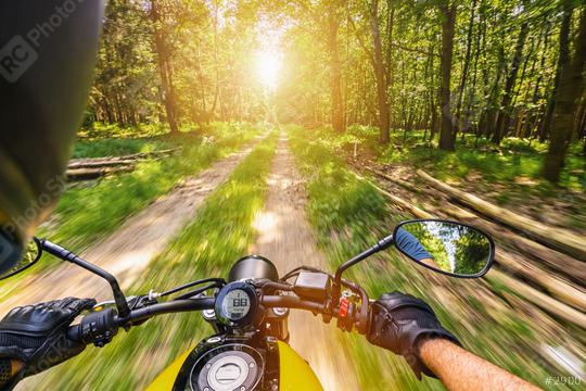 POV shot of young man riding on a motorcycle. motorcycle tour journey in the forest. copyspace for your individual text.  : Stock Photo or Stock Video Download rcfotostock photos, images and assets rcfotostock | RC Photo Stock.: