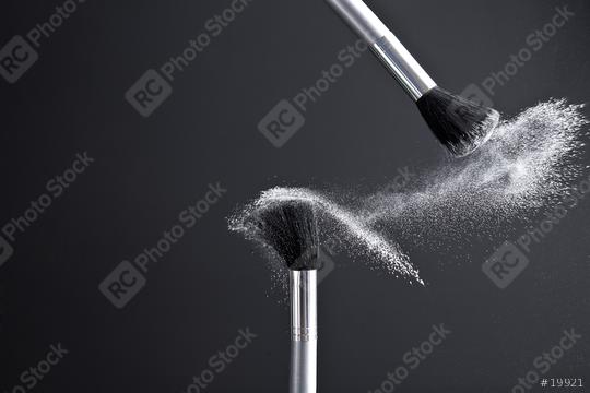 powderbrush on black background  : Stock Photo or Stock Video Download rcfotostock photos, images and assets rcfotostock | RC-Photo-Stock.: