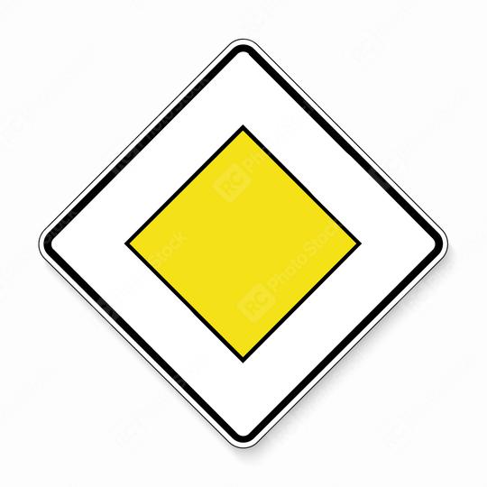 Priority road Traffic sign. German road sign: respect the right of way. Yield! on main road on white background. Vector illustration. Eps 10 vector file.  : Stock Photo or Stock Video Download rcfotostock photos, images and assets rcfotostock | RC Photo Stock.:
