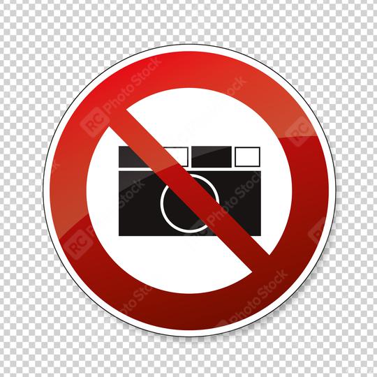 Prohibition signs BGV icon pictogram No photo photographing prohibited paparazzi on checked transparent background. Vector illustration. Eps 10 vector file.  : Stock Photo or Stock Video Download rcfotostock photos, images and assets rcfotostock | RC Photo Stock.: