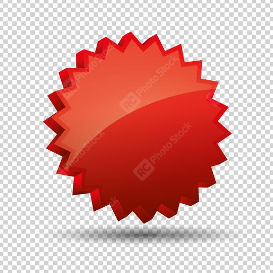 Promo sale badge or starburst sticker 3d icon, logo isolated design on checked transparent background, copy space for individual text. Vector illustration. Eps 10 vector file.  : Stock Photo or Stock Video Download rcfotostock photos, images and assets rcfotostock | RC Photo Stock.:
