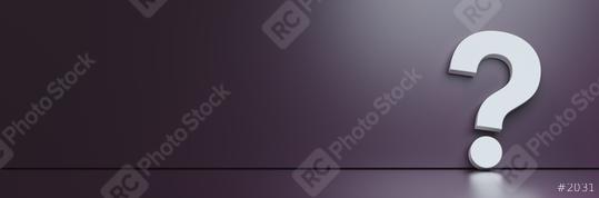 question mark in front of a dark purple color wall background. Business support concept   : Stock Photo or Stock Video Download rcfotostock photos, images and assets rcfotostock | RC Photo Stock.: