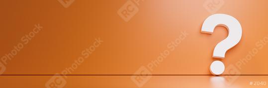 question mark in front of a orange color wall background. Business support concept   : Stock Photo or Stock Video Download rcfotostock photos, images and assets rcfotostock | RC Photo Stock.: