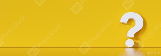 Question mark in front of a yellow color wall background. Business support concept  : Stock Photo or Stock Video Download rcfotostock photos, images and assets rcfotostock | RC Photo Stock.: