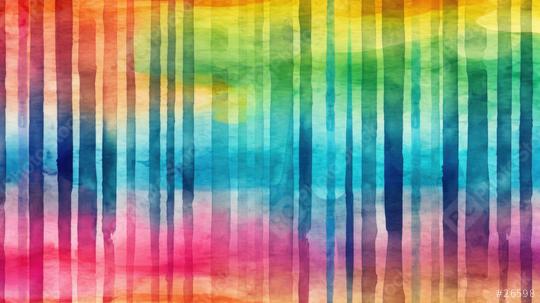 Rainbow-colored vertical watercolor drips on canvas  : Stock Photo or Stock Video Download rcfotostock photos, images and assets rcfotostock | RC Photo Stock.:
