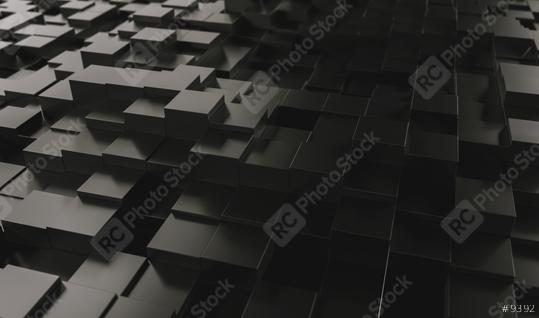 Realistic black geometric cubes, located in space at different levels. Abstract background of 3d cubes - 3D rendering - Illustration  : Stock Photo or Stock Video Download rcfotostock photos, images and assets rcfotostock | RC Photo Stock.: