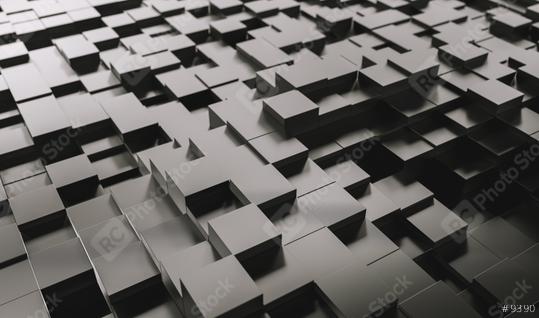 Realistic black solid cubes with a shadow of the same size, located in space at different levels. Abstract background of 3d cubes - 3D rendering - Illustration  : Stock Photo or Stock Video Download rcfotostock photos, images and assets rcfotostock | RC Photo Stock.: