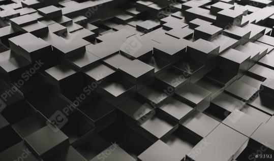 Realistic black solid cubes with a shadow of the same size, located in space at different levels. Abstract background of 3d cubes - 3D rendering - Illustration  : Stock Photo or Stock Video Download rcfotostock photos, images and assets rcfotostock | RC Photo Stock.: