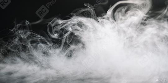 Blue steam, vapor on a black background,, Stock Video