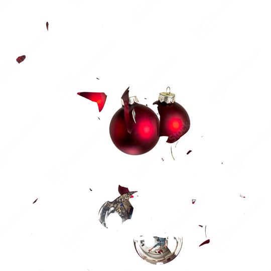 Red christmas balls collide  : Stock Photo or Stock Video Download rcfotostock photos, images and assets rcfotostock | RC Photo Stock.: