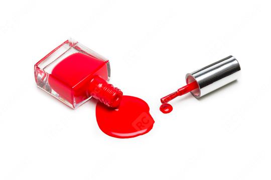 Red nail polish isolated on white background  : Stock Photo or Stock Video Download rcfotostock photos, images and assets rcfotostock | RC Photo Stock.: