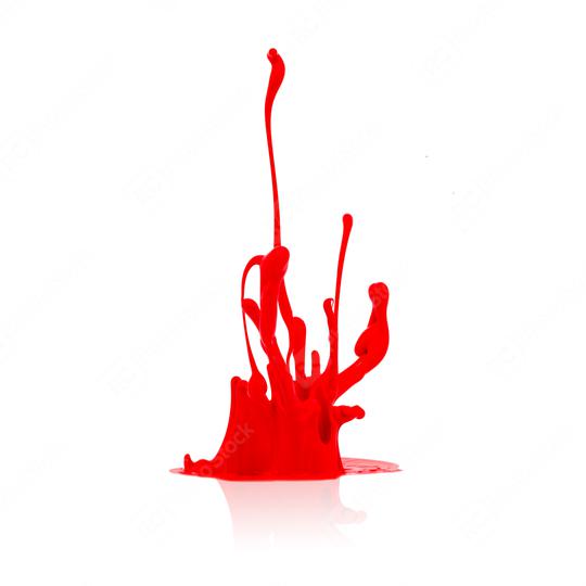 red paint splashing on white  : Stock Photo or Stock Video Download rcfotostock photos, images and assets rcfotostock | RC Photo Stock.: