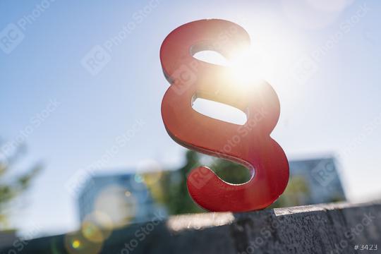 red paragraph sign in the sun as a symbol for idea of law and justice  : Stock Photo or Stock Video Download rcfotostock photos, images and assets rcfotostock | RC Photo Stock.: