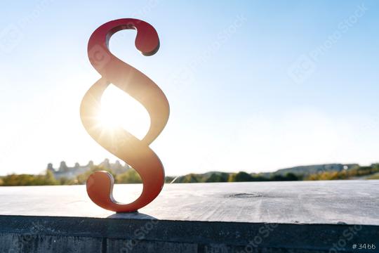 red paragraph sign of Law and Justice in to the sun, copyspace for your individual text.  : Stock Photo or Stock Video Download rcfotostock photos, images and assets rcfotostock | RC Photo Stock.: