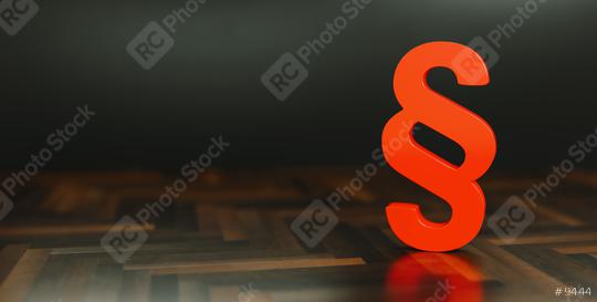 red Paragraph signs Symbol of Law and Justice in a black room, with copy space for individual text  : Stock Photo or Stock Video Download rcfotostock photos, images and assets rcfotostock | RC-Photo-Stock.:
