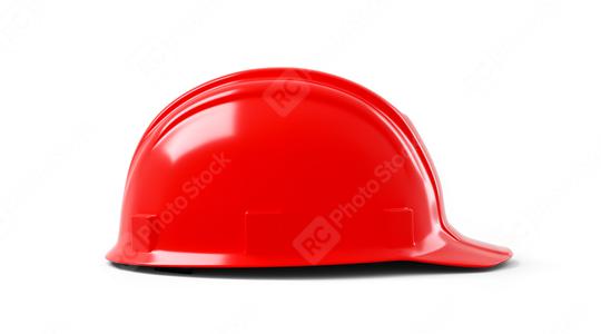 red Plastic safety helmet on white background. 3D rendering  : Stock Photo or Stock Video Download rcfotostock photos, images and assets rcfotostock | RC Photo Stock.: