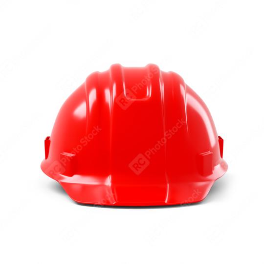 red safety helmet isolated on white background. 3D rendering  : Stock Photo or Stock Video Download rcfotostock photos, images and assets rcfotostock | RC Photo Stock.:
