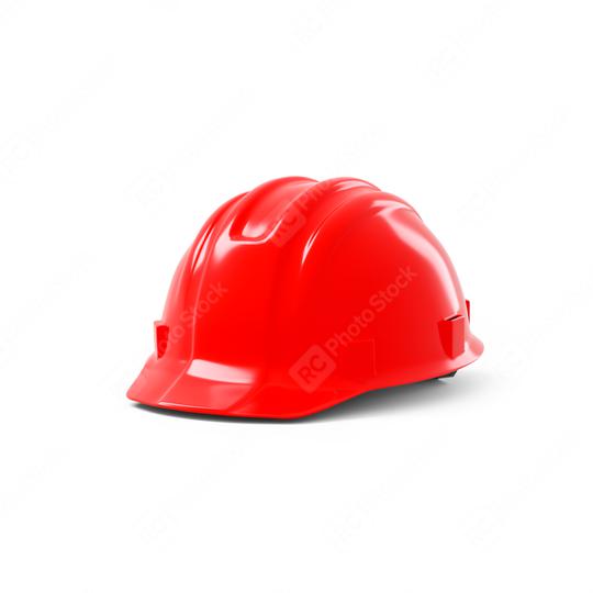 red safety helmet on white background. 3D rendering  : Stock Photo or Stock Video Download rcfotostock photos, images and assets rcfotostock | RC Photo Stock.: