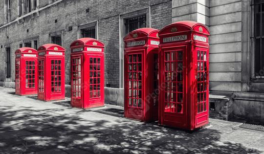 red telephone booths in London, uk  : Stock Photo or Stock Video Download rcfotostock photos, images and assets rcfotostock | RC Photo Stock.: