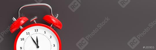 Red vintage alarm clock point to five minutes to twelve o  : Stock Photo or Stock Video Download rcfotostock photos, images and assets rcfotostock | RC Photo Stock.: