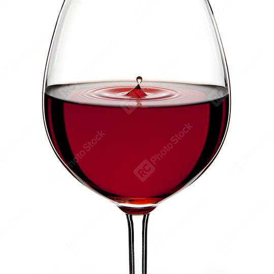 Red Wine Glass silhouette with a Drop on White Background  : Stock Photo or Stock Video Download rcfotostock photos, images and assets rcfotostock | RC Photo Stock.: