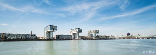 Rheinau harbor Panorama in Cologne  : Stock Photo or Stock Video Download rcfotostock photos, images and assets rcfotostock | RC Photo Stock.: