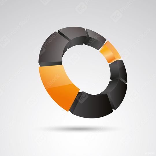 ring frames 3d vector icon as logo formation in black and orange glossy colors, Corporate design. Vector illustration. Eps 10 vector file.  : Stock Photo or Stock Video Download rcfotostock photos, images and assets rcfotostock | RC Photo Stock.: