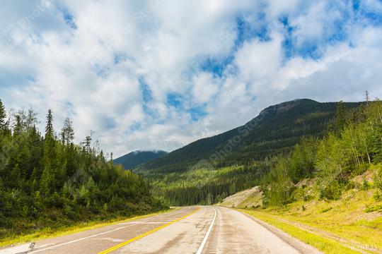 Road tio the Rocky mountains at Banff national park Canada   : Stock Photo or Stock Video Download rcfotostock photos, images and assets rcfotostock | RC Photo Stock.: