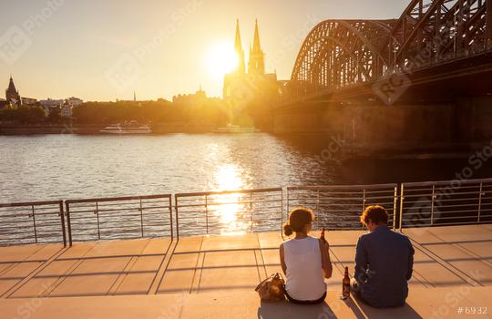 romantic couple spending their vacation in Cologne  : Stock Photo or Stock Video Download rcfotostock photos, images and assets rcfotostock | RC Photo Stock.: