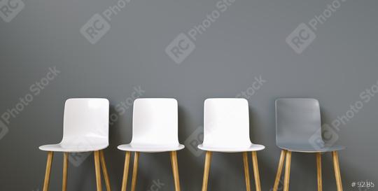 Row of chairs with one odd one out  : Stock Photo or Stock Video Download rcfotostock photos, images and assets rcfotostock | RC Photo Stock.:
