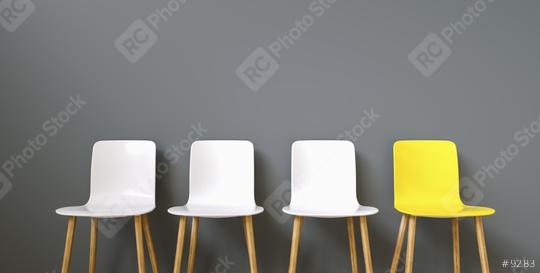 Row of chairs with one odd one out. Job opportunity. Business leadership. recruitment concept  : Stock Photo or Stock Video Download rcfotostock photos, images and assets rcfotostock | RC Photo Stock.: