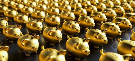 Row of piggy banks  : Stock Photo or Stock Video Download rcfotostock photos, images and assets rcfotostock | RC Photo Stock.:
