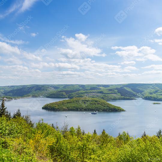 Rursee lake at the eifel national park   : Stock Photo or Stock Video Download rcfotostock photos, images and assets rcfotostock | RC Photo Stock.: