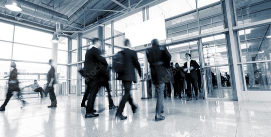 Rush Hour at a European Tradeshow entrance   : Stock Photo or Stock Video Download rcfotostock photos, images and assets rcfotostock | RC Photo Stock.: