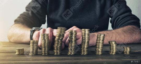 safe money euro currency coins stacked on each other  : Stock Photo or Stock Video Download rcfotostock photos, images and assets rcfotostock | RC Photo Stock.: