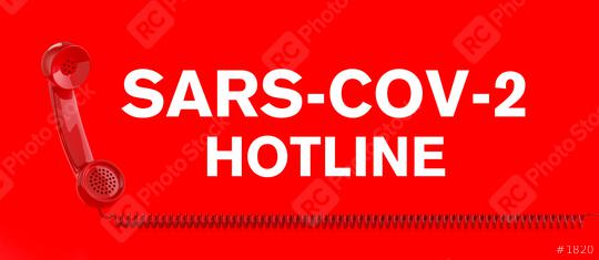 Sars-CoV-2 Coronavirus hotline with Covid-19 virus and a red telephone  : Stock Photo or Stock Video Download rcfotostock photos, images and assets rcfotostock | RC Photo Stock.: