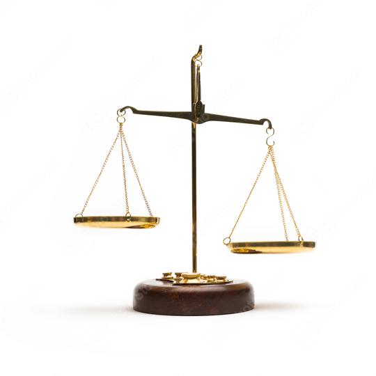 Scales of justice on white background  : Stock Photo or Stock Video Download rcfotostock photos, images and assets rcfotostock | RC Photo Stock.: