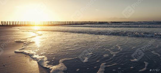 Seaside with sand and waves at sunset  : Stock Photo or Stock Video Download rcfotostock photos, images and assets rcfotostock | RC Photo Stock.: