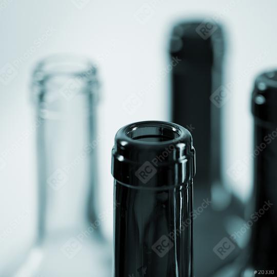 several wine glass bottles in blue color  : Stock Photo or Stock Video Download rcfotostock photos, images and assets rcfotostock | RC Photo Stock.: