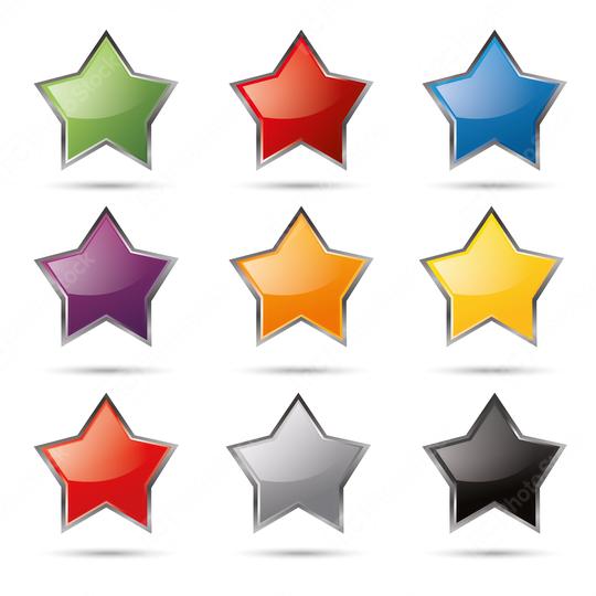 shiny glossy colorful stars set. Vector illustration. Eps 10 vector file.  : Stock Photo or Stock Video Download rcfotostock photos, images and assets rcfotostock | RC Photo Stock.: