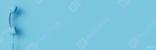 Shot of a blue telephone receiver with copy space for individual text, banner size  : Stock Photo or Stock Video Download rcfotostock photos, images and assets rcfotostock | RC Photo Stock.: