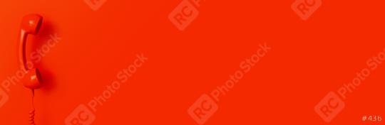 Shot of a red telephone receiver with copy space for individual text, banner size  : Stock Photo or Stock Video Download rcfotostock photos, images and assets rcfotostock | RC Photo Stock.: