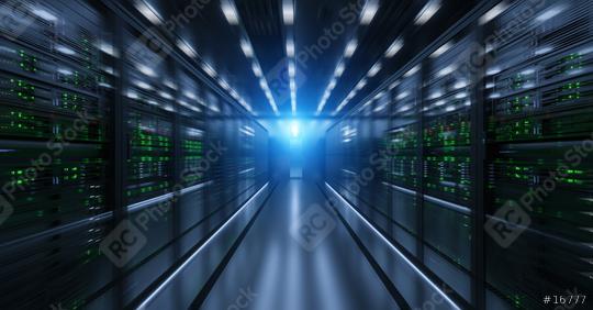 Shot of Corridor in Working Data Center Full of Rack Servers and Supercomputers with Internet connection Visualisation Projection, motion Shot  : Stock Photo or Stock Video Download rcfotostock photos, images and assets rcfotostock | RC Photo Stock.: